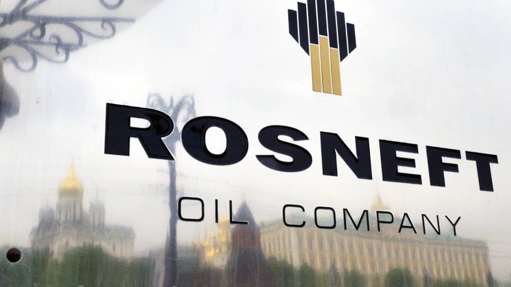 Öljy-yhtiö Rosneftin pääkonttori Moskovassa.