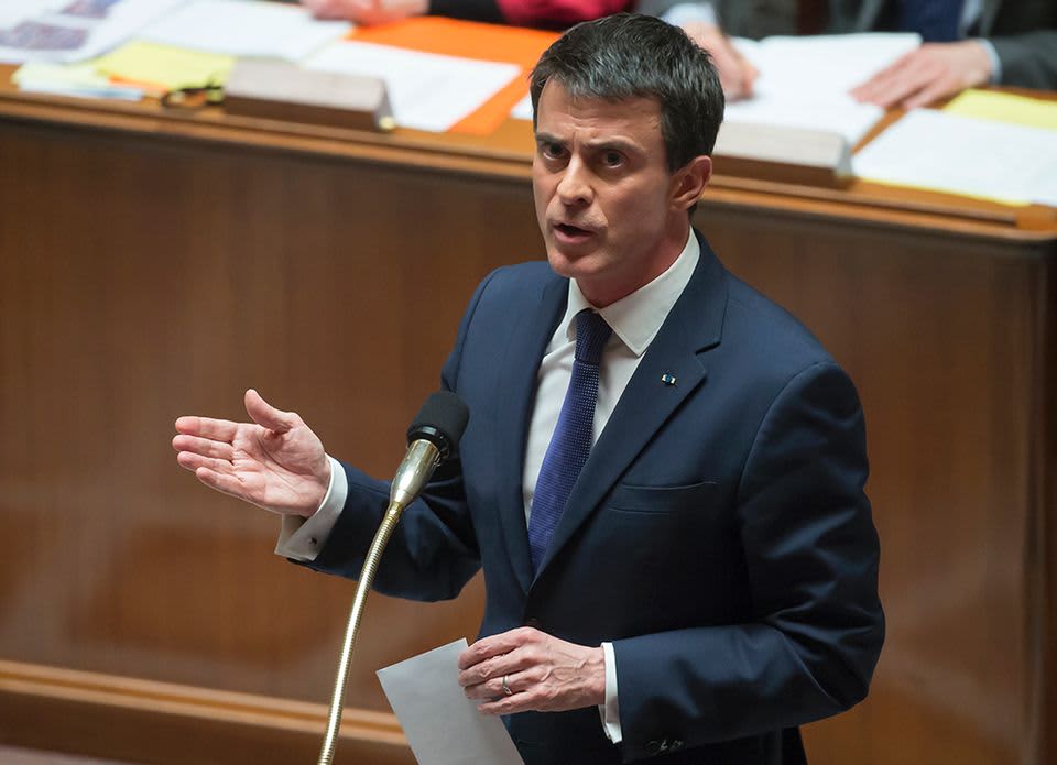 Ranskan pääministeri Manuel Valls.