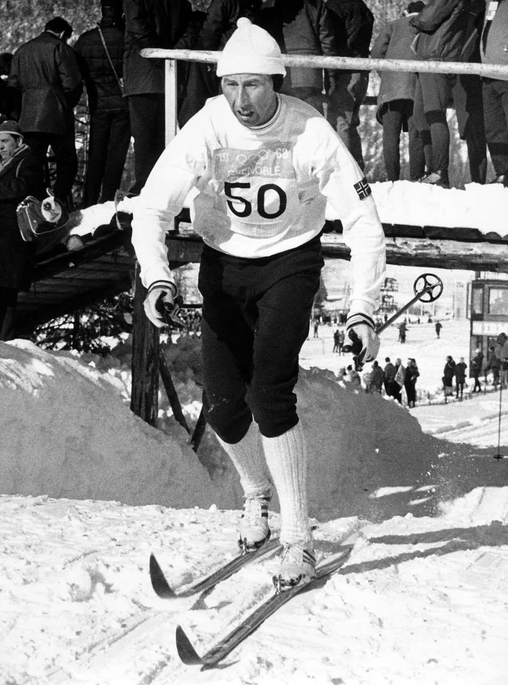 Harald Grönningen Grenoblen olympialaisissa 1968.