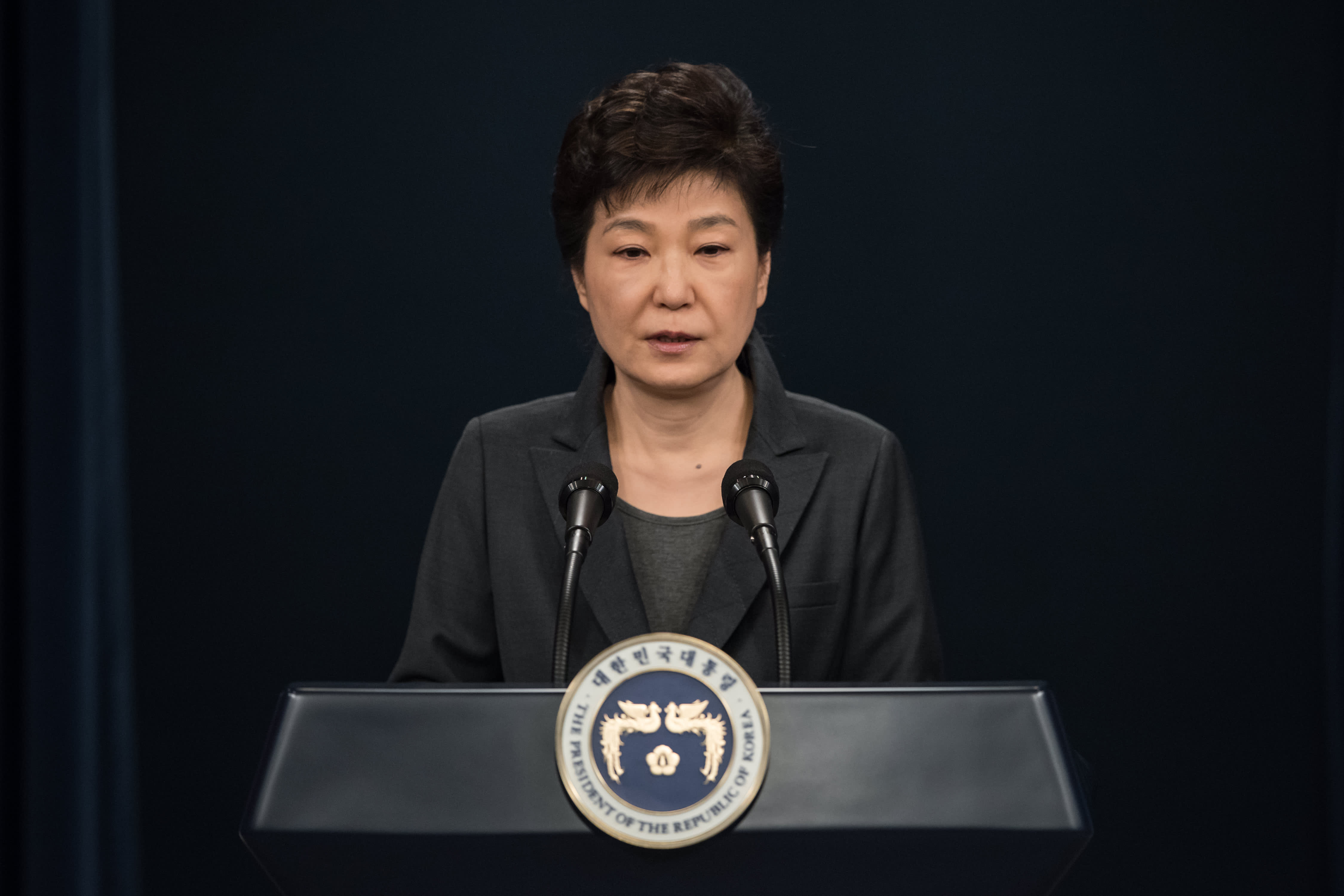 Etelä-Korean kiistelty presidentti Park Geun-hye