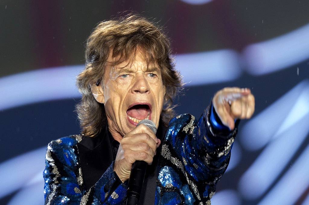 Rolling Stonesin nokkamies Mick Jagger keikalla Sao Paulossa Brasiliassa helmikuussa 2016.