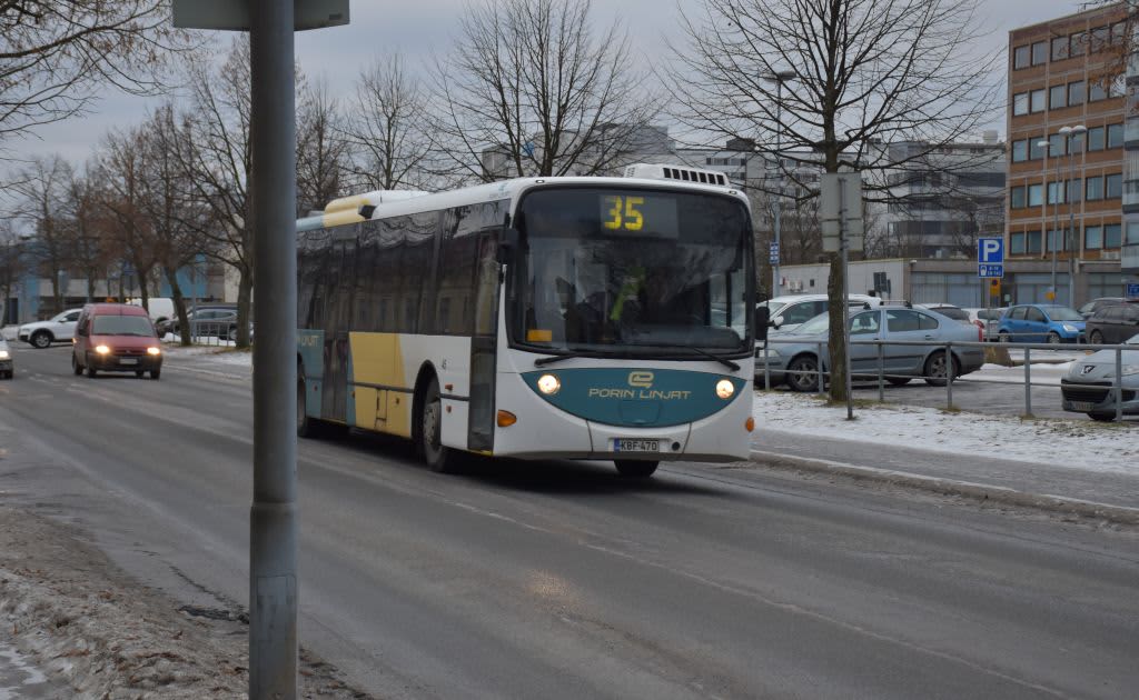 bussi Pori Porin Linjat Vähälinnankatu linja-auto