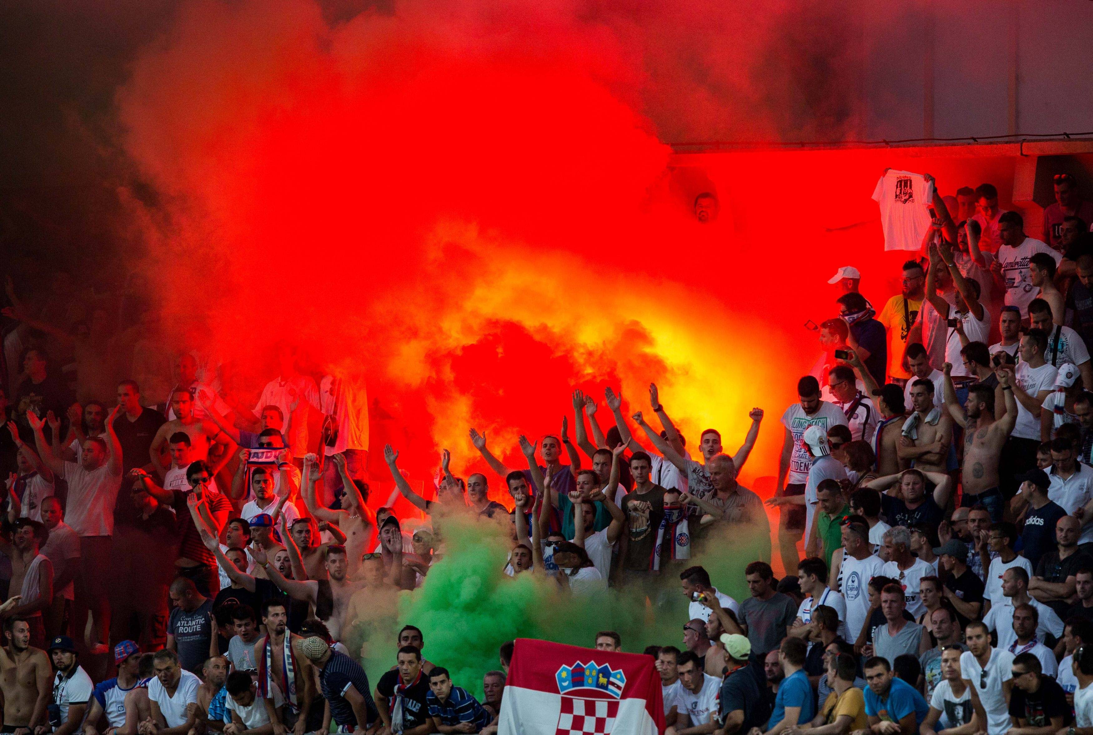 Hajduk Splitin kannattajia