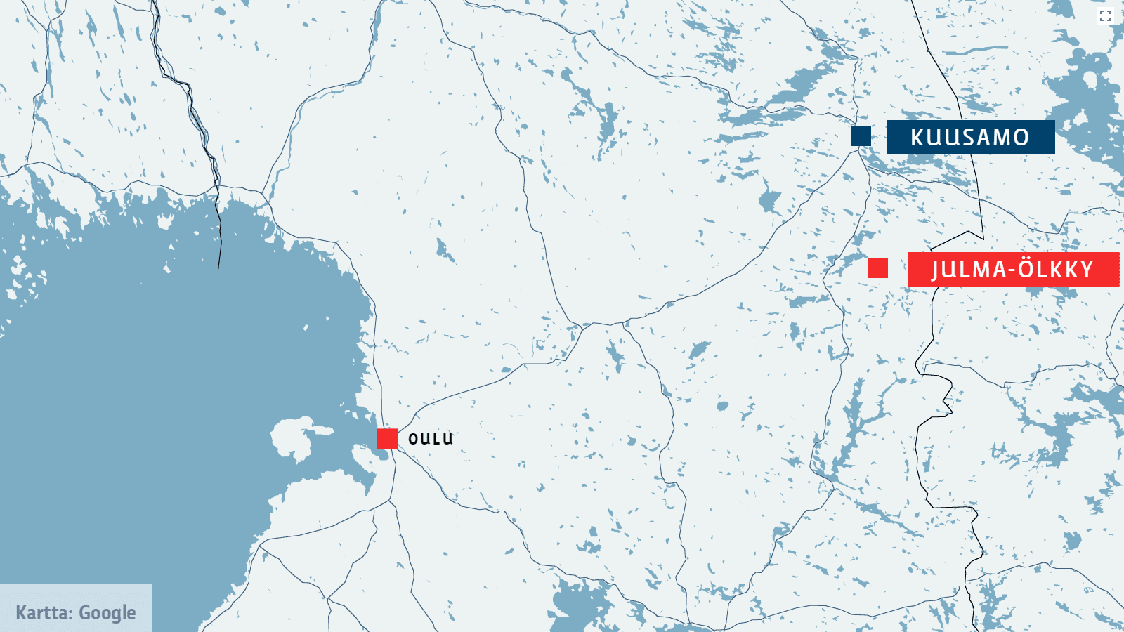 Julma-Ölkyn sijainti kartalla.
