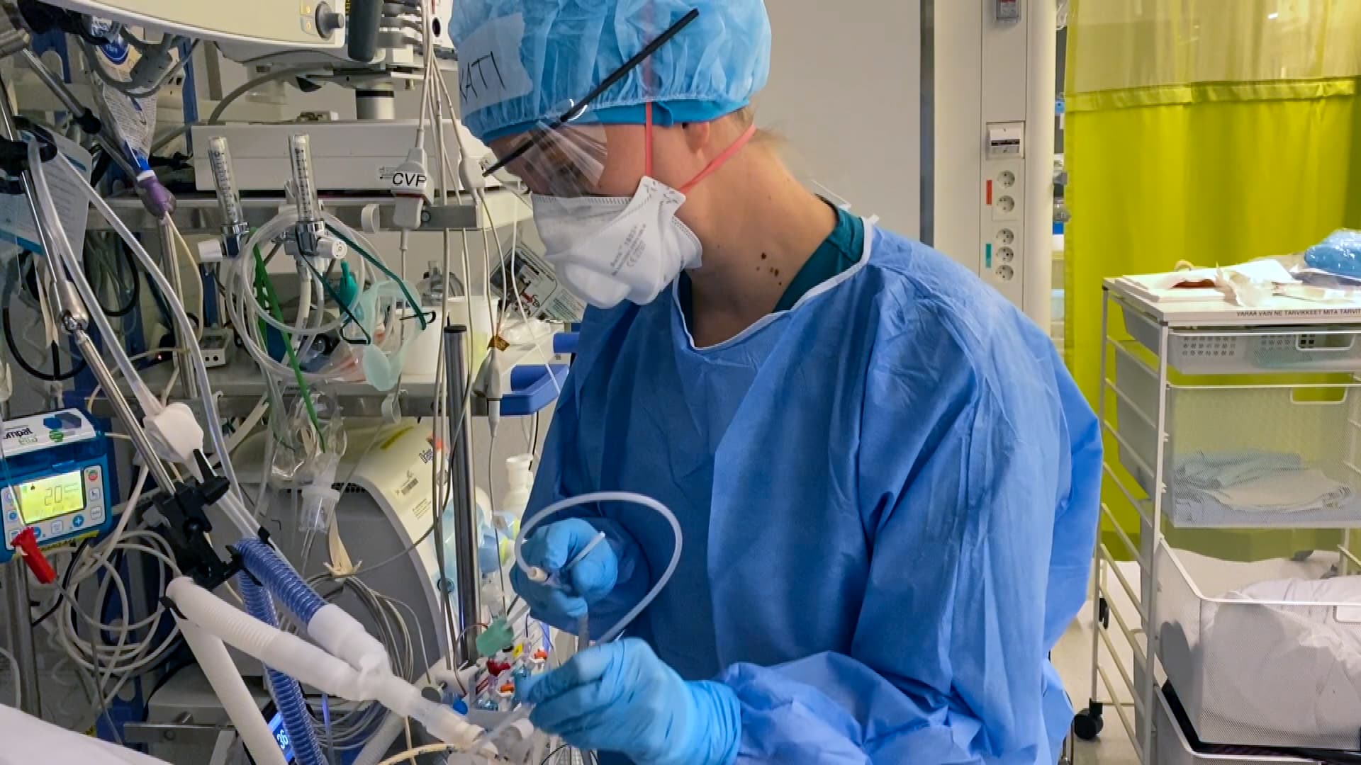Tältä koronapotilaiden tehohoito näyttää