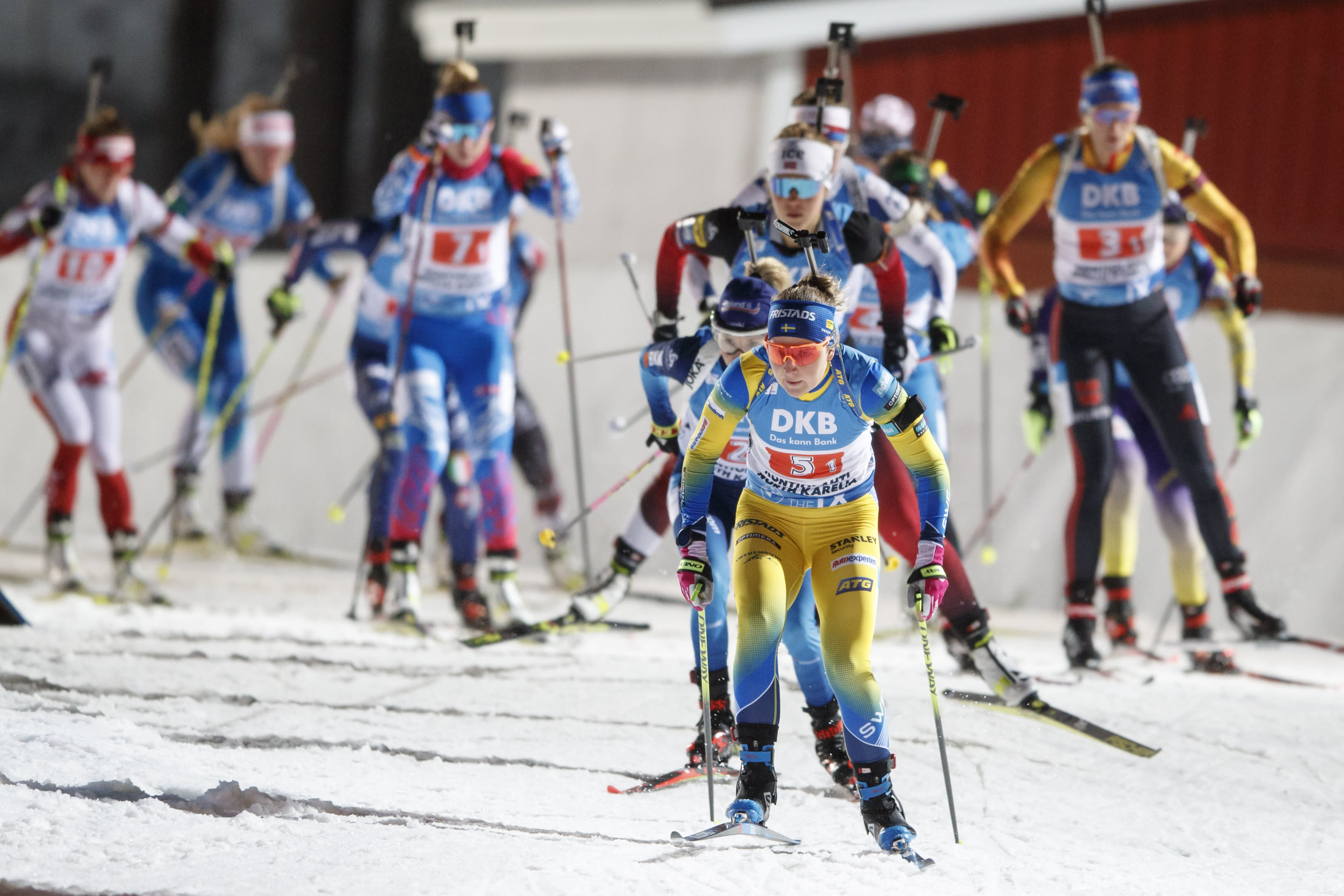 Världscupen i skidskytte, damernas jaktstart (svenskt referat