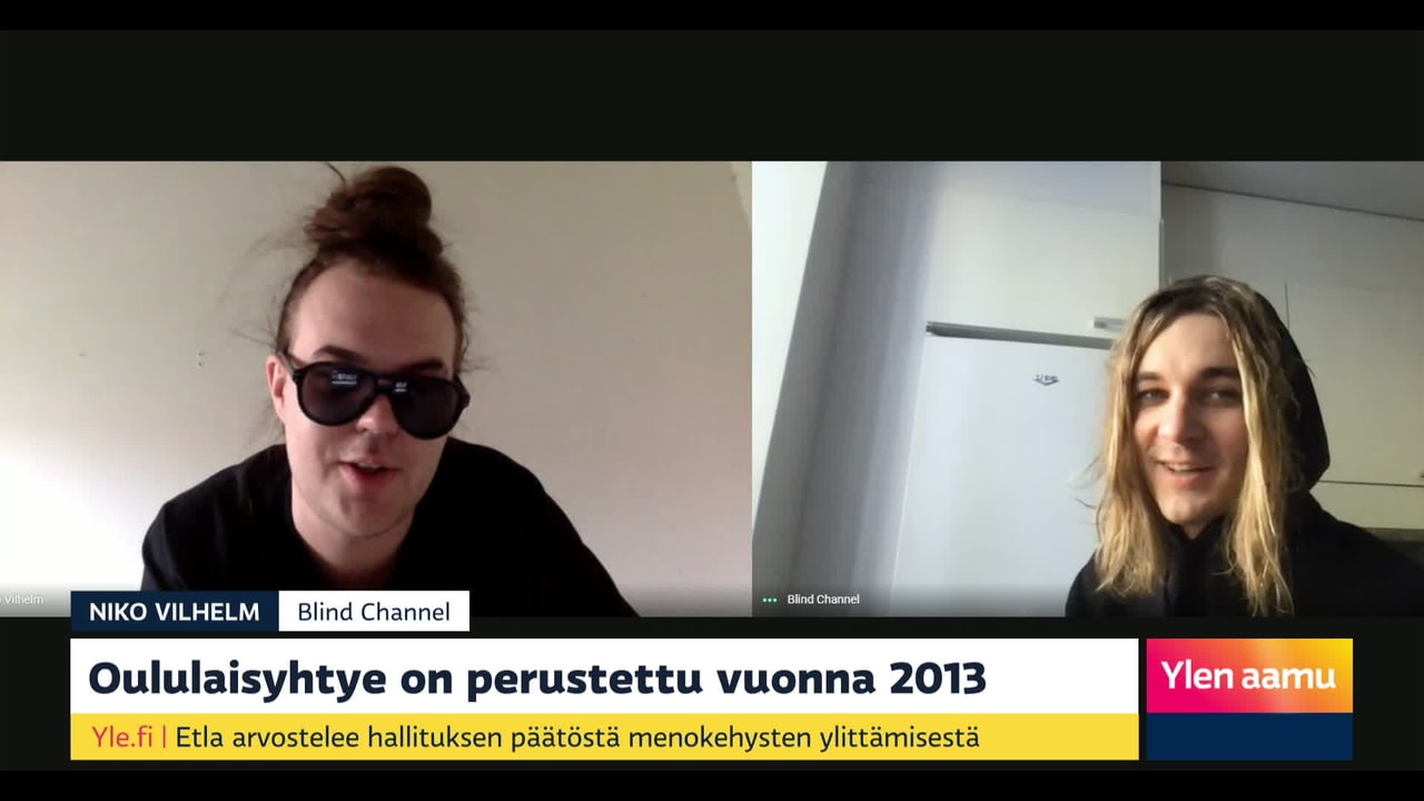Suomalainen rock puree: Blind Channel sijoittui hienosti Euroviisuissa |  Ylen aamu | Yle Areena