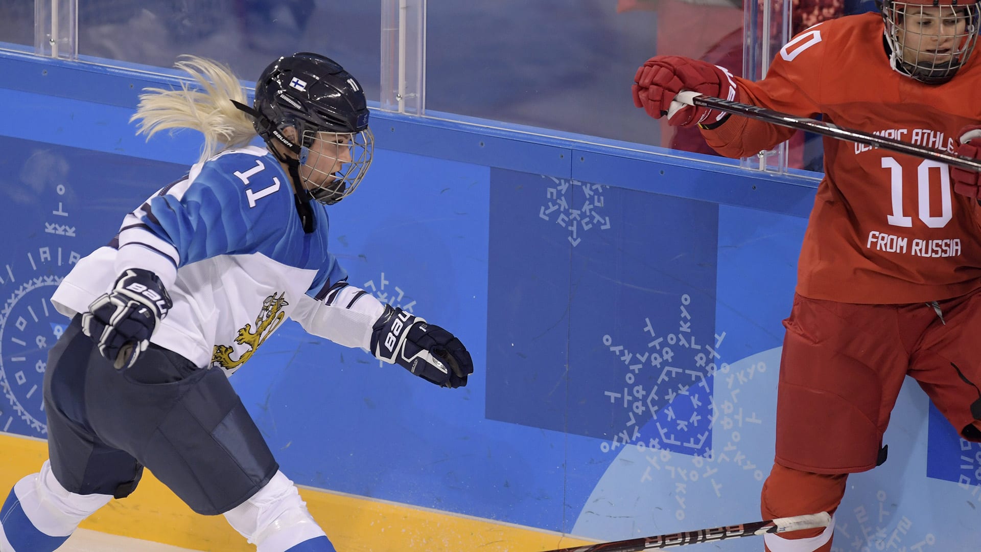 Jääkiekko naisten ottelu OAR - Suomi | Korean olympialaiset | Yle Areena