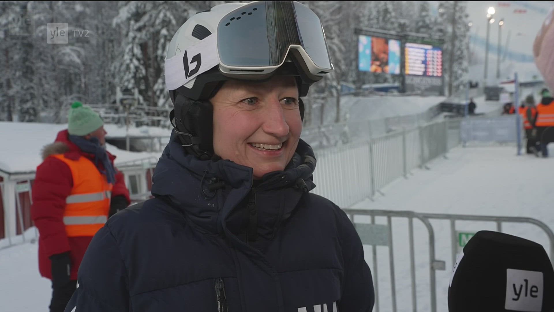 Tanja Poutiainen-Rinteen jälkikasvukin on löytänyt tiensä rinteeseen ...