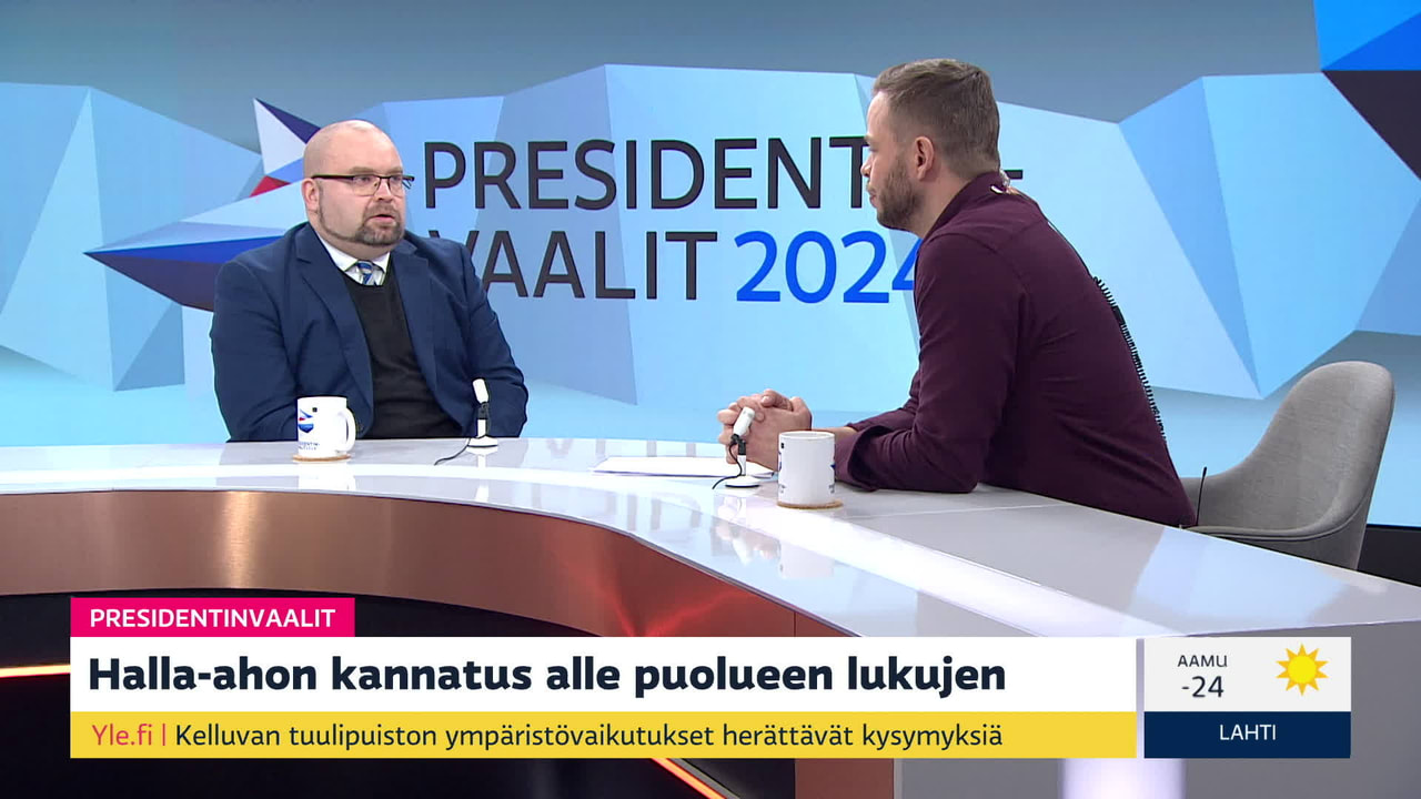 Presidentinvaalitentin Etkot: Jussi Halla-aho | Ylen Aamu ...