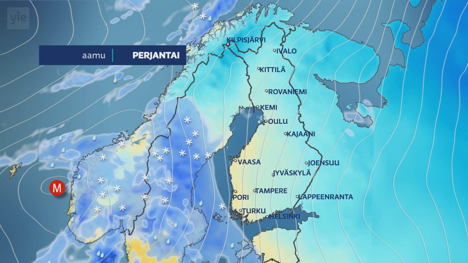 Matalapaine Lähestyy Suomea Lännestä | Sää | Yle Areena