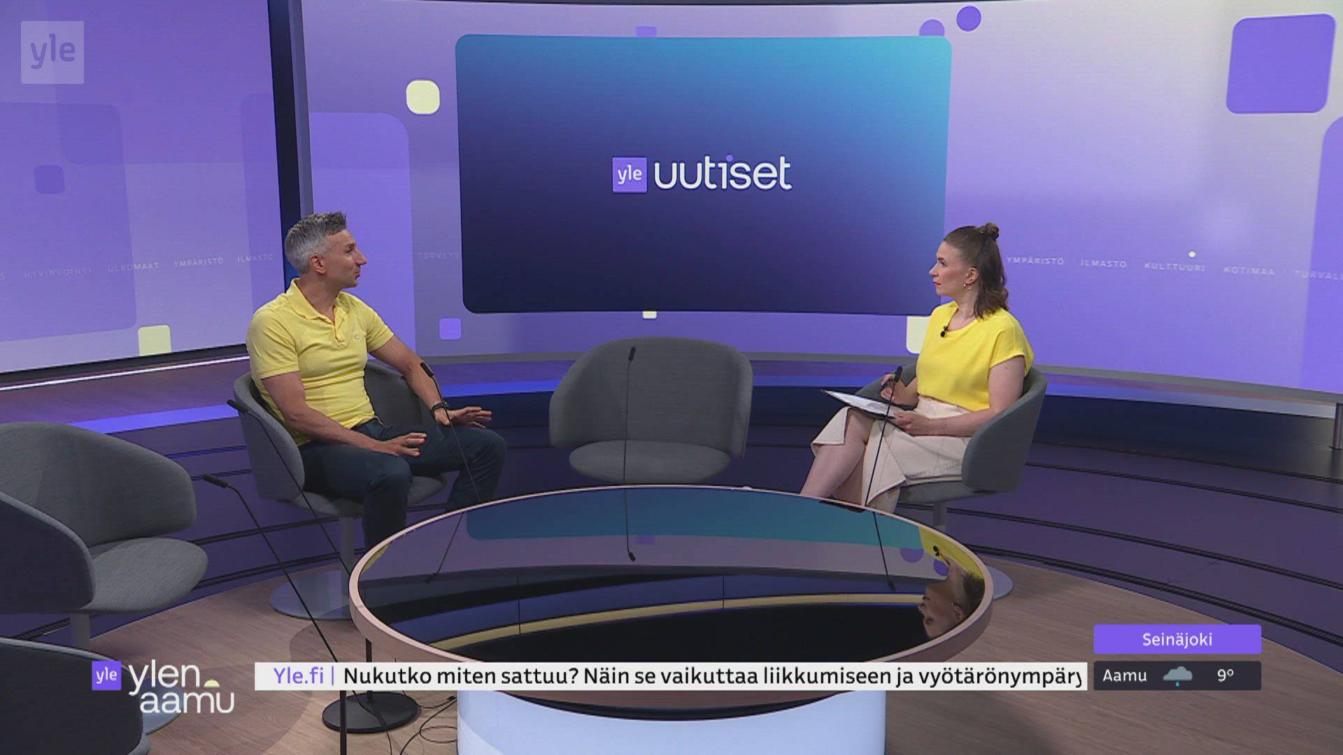 Ylen Aamu Uuteen Studioon N in Syntyi Yle Uutisten Uusi Ilme Ylen 