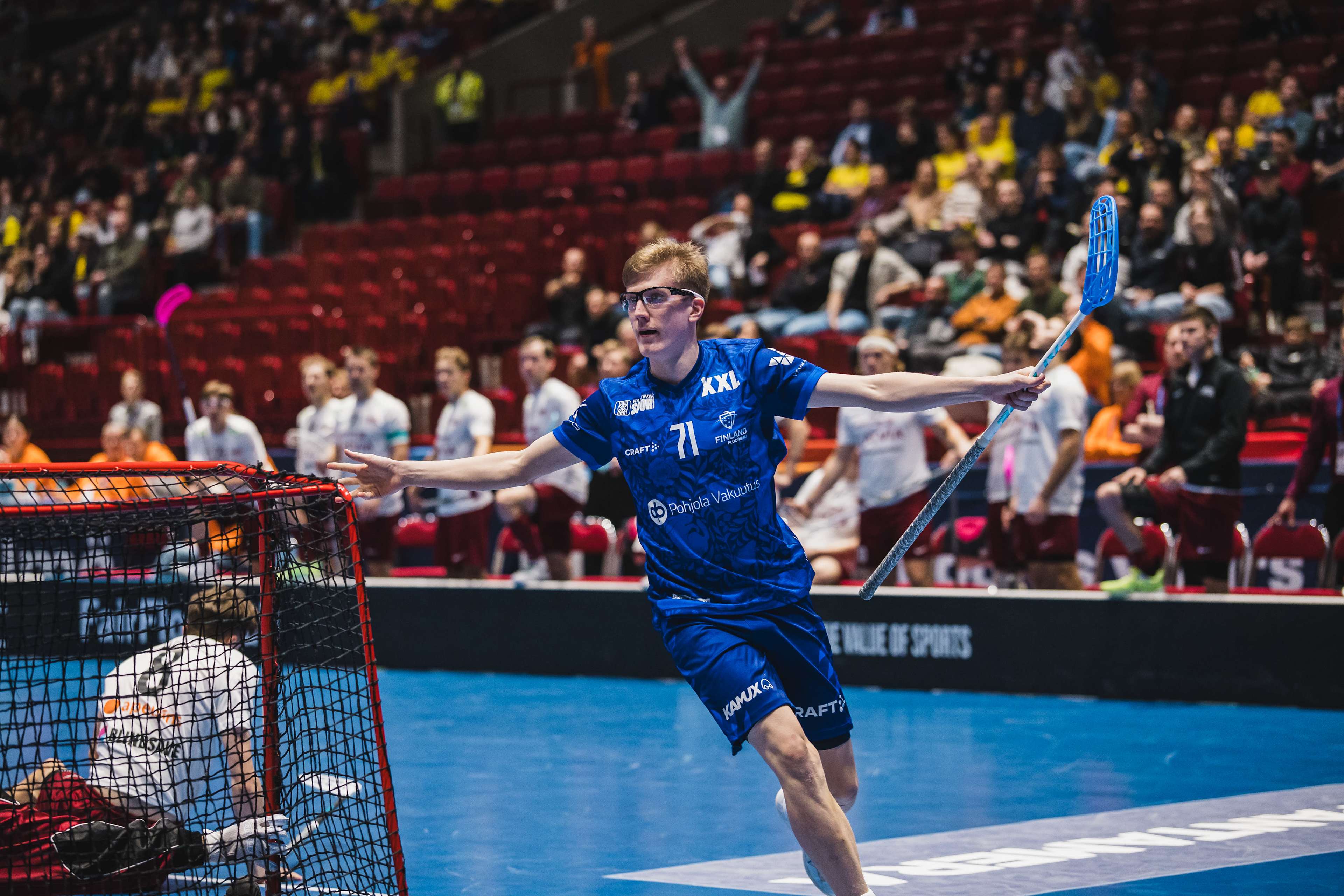 Suomi–Latvia 3–0-maali | Salibandyn MM | Yle Areena