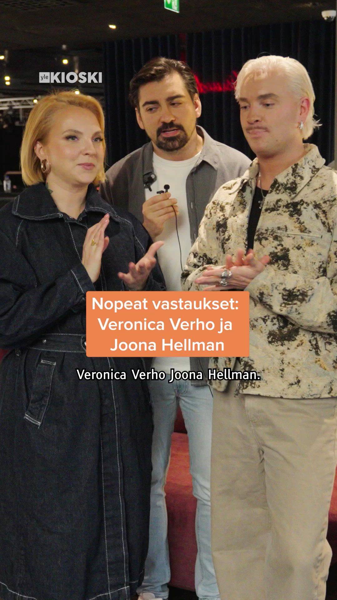 Nopeat vastaukset: Joona Hellman & Veronica Verho | Gogin nopeat ...