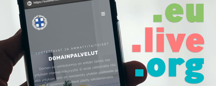Kuva Suomen verkkoturvakeskuksen sivustosta älypuhelimen näytöllä.