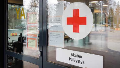 Vaasan keskusairaalan sisäänkäynti