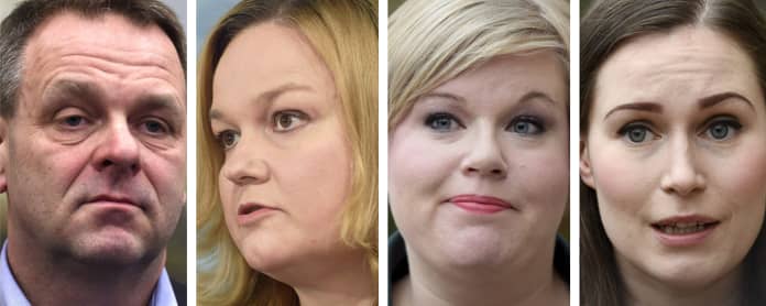 Helsingin pormestari Jan Vapaavuori, perhe- ja peruspalveluministeri Krista Kiuru, tiede- ja kulttuuriministeri Annika Saarikko ja pääministeri Sanna Marin.