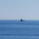 Saksalainen avustuslaiva Sea-Watch kuvattuna 26.6.2019 Lampedusan satamasta.