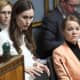 Pääministeri Sanna Marin vastausvuorossa eduskunnan kyselytunnilla.