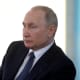 Venäjän presidentti Vladimir Putin Venäjän valtaamalla Krimin niemimaalla viime keväänä.