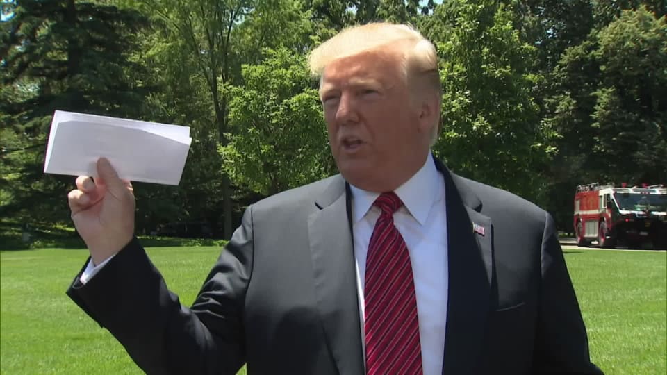Trump Valaytteli Salaista Meksiko Sopimusta Toimittajat Kuvasivat Paperin Ja Julkaisivat Sisallon Eika Tama Ollut Ensimmainen Kerta Yle Uutiset Yle Fi