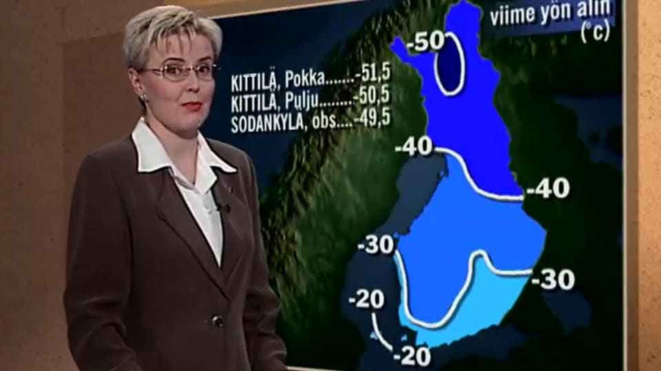 Suomen pakkasennätys rikottiin Kittilässä 1999 | Elävä arkisto 