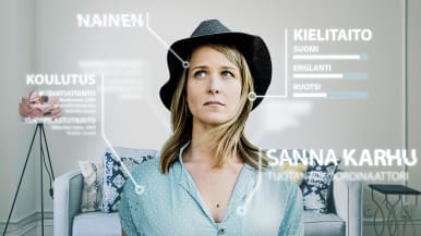 nainen ja hänen cv:nsä
