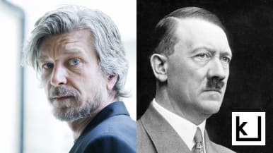 Kirjailija Karl Ove Knausgård ja natsijohtaja Adolf Hitler