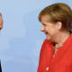 Angela Merkel ja Vladimir Putin G20 -kokouksessa Hampurissa viime vuonna.