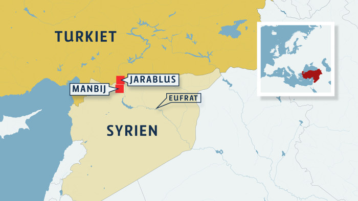 syrien turkiet karta Turkiets invasion i norra Syrien kräver allt fler civila offer 