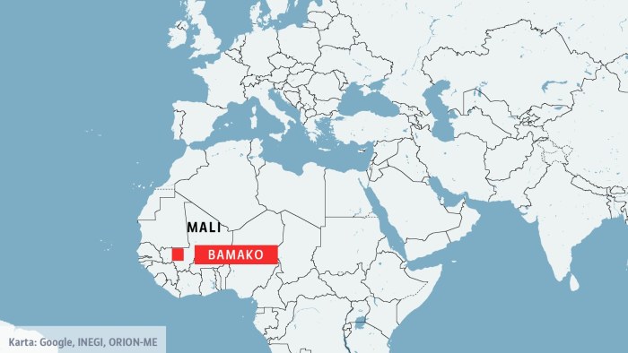 mali karta Beväpnade män stormade turistmål i Mali | Utrikes | svenska.yle.fi