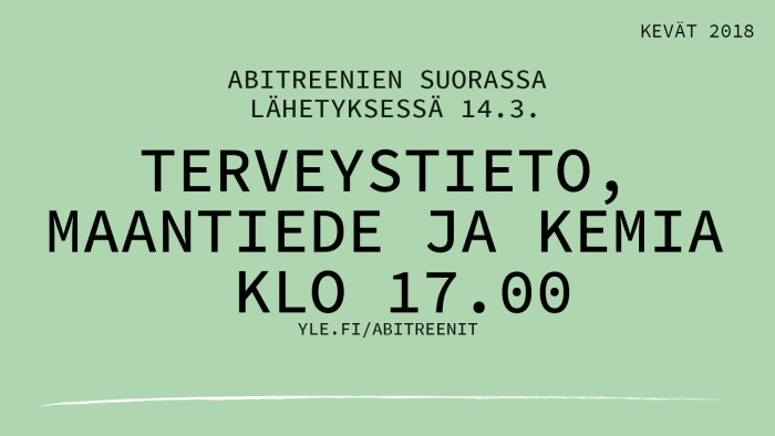 2018 Kevat Kemia Kemia Abitreenit Yle Fi