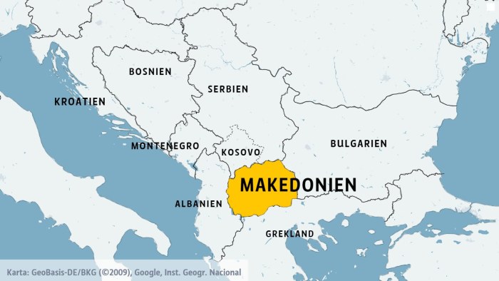 karta makedonien Folket i Makedonien får rösta om nampå sitt land   grannlandet 