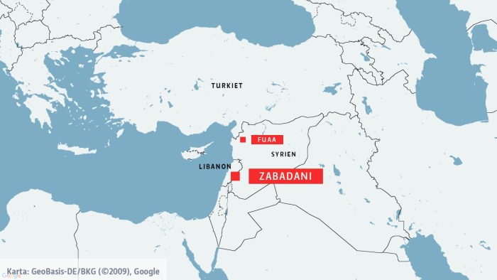 libanon karta Belägrade krigare och civila evakueras från Syrien | Utrikes 