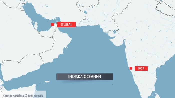 Finländsk kvinna kan ha försvunnit på Indiska oceanen, tillsammans med  flyende prinsessa av Dubai – Utrikes – 