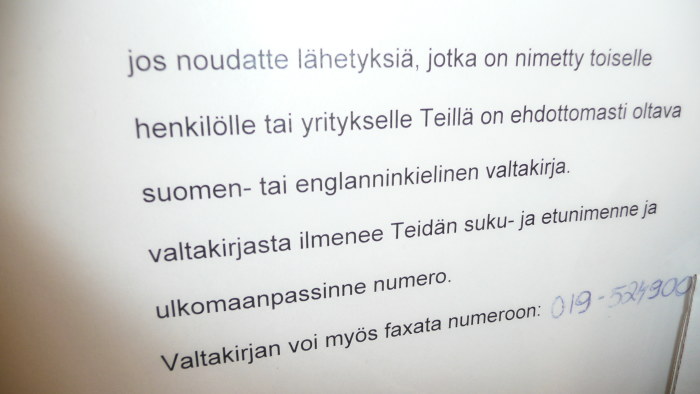 Matkahuolto I Borga Har Inte Beaktat Svenskan Ostnyland