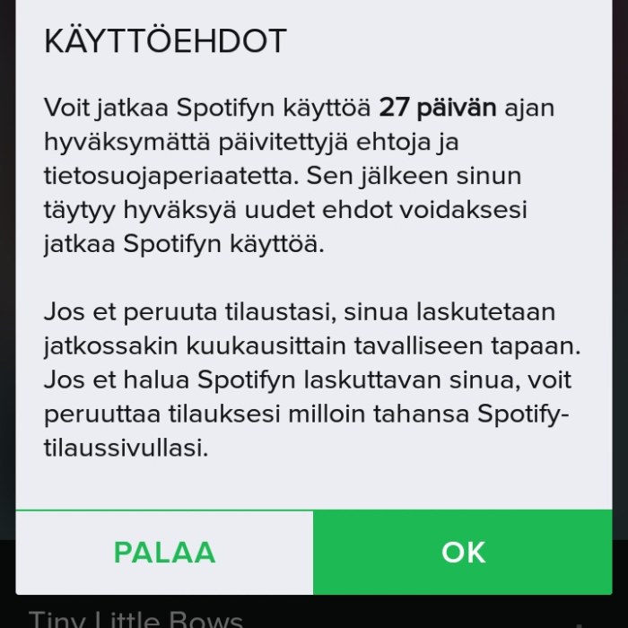 Spotifyn Uudet Kayttoehdot Hammentavat Laskutus Jatkuu Vaikka
