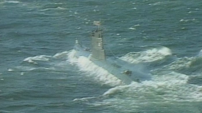 Sovjetisk Ubat Pa Grund Vid Karlskrona 1981 Arkivet Svenska Yle Fi
