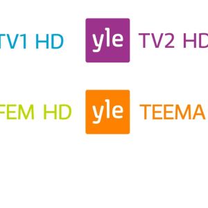 Ylen HD-muotoisten tv-kanavien logot