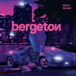 Till vardags spelar han i Mayhem. På nätterna kommer synthen fram. Bergetons Miami Murder skivomslag.