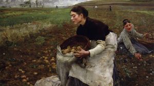 Jules Bastien-Lepage, Saison d'Octobre: Recolte des pommes de terre, 1879. (National Gallery of Victoria)