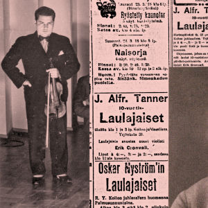 Ilmoituksia Työmies-lehdessä maaliskuussa 1918.