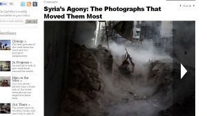 Niklas Meltios bildreportage har vunnit flera internationella priser. Niklas Meltios bild från Syrien i tidningen Time