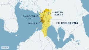 Caloocan City ligger i huvudstadsregionen Metro Manila. Caloocan City I Metro Manila.