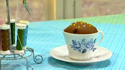 Nåldyna i kaffekopp