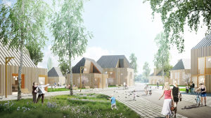 Asuminen ja koulu samalla kampuksella. Smart School, Irkutsk