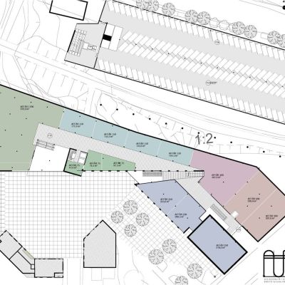 Plan 2, affärskomplexet