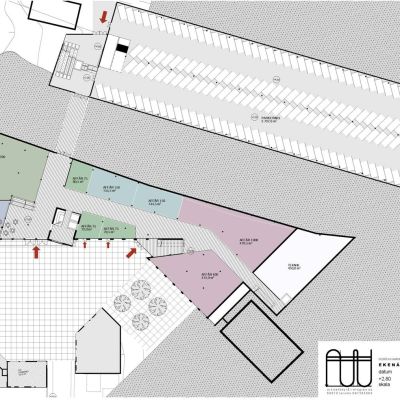 Plan 1, affärskomplexet
