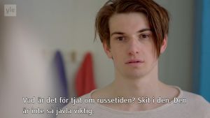 Alla kanske inte gillar penkisdagen? William i Skam bryr sig i varje fall inte så mycket om russefirandet i Norge. William i tv-serien Skam frågar varför alla bryr sig så mycket om russetiden. Skärmdump från serien.