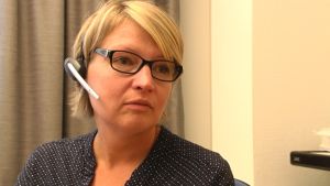 Karina Korhonen har lärt sig att sitta rätt Karina Korhonen tycker att hon sitter för mycket